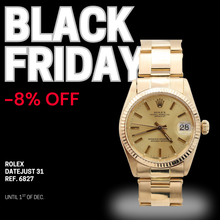 Load image into Gallery viewer, ON SALE: Rolex Datejust ref. 6827- 31mm - Champagne Dial Oyster Bracelet