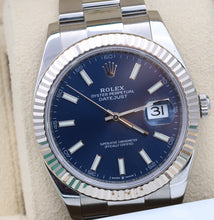Carica l'immagine nel visualizzatore di Gallery, Rolex Datejust ref. 126334 Blue Dial Oyster bracelet - Full Set