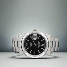 Załaduj obraz do przeglądarki galerii, Rolex Date ref. 15200 Black Dial Oyster Bracelet
