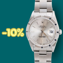 Carica l'immagine nel visualizzatore di Gallery, ON SALE: Rolex Date ref. 15210 - Silver Dial - Full Set
