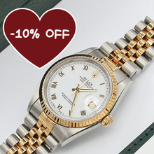 Charger l'image dans la galerie, ON SALE: Rolex Datejust 36 ref. 16233 White Roman dial - Full Set