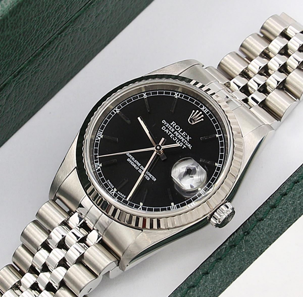 Buy Online Rolex Datejust 16234 with Black Circle Dial Debonar