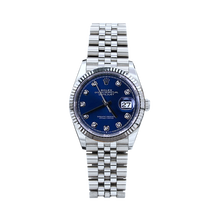 Załaduj obraz do przeglądarki galerii, Rolex Datejust ref. 126234 Blue Diamonds Dial Jubilee bracelet - Full Set