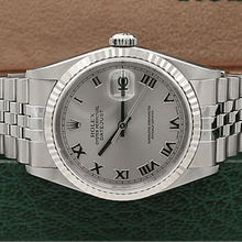 Load image into Gallery viewer, Rolex Datejust 36 ref. 16234 Gray Roman Dial - Full Set