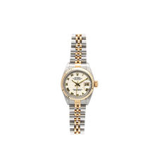 Załaduj obraz do przeglądarki galerii, Rolex Datejust Lady ref. 69173 Steel/Gold - Jubilee Bracelet - Cream Pyramid Dial - Full Set
