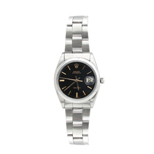 Load image into Gallery viewer, Rolex Precision Date ref. 6694 Black Dial (Golden Indexes) - Oyster Folded Bracelet