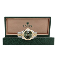 Load image into Gallery viewer, Rolex Lady-Datejust 31mm ref. 178273 Green Roman Dial Jubilee bracelet - Full Set