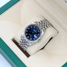 Załaduj obraz do przeglądarki galerii, Rolex Datejust ref. 126234 Blue Diamonds Dial Jubilee bracelet - Full Set