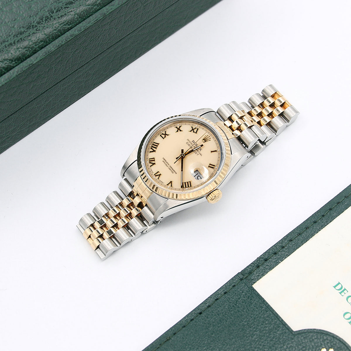 Buy Online Rolex Datejust ref. 16233 Cream Roman Dial