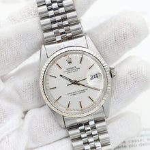 Bild in Galerie-Viewer laden, Rolex Datejust Ref. 1601 - Weißgoldenszel - Silber -Zifferblatt (V I)