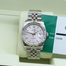 Carica l'immagine nel visualizzatore di Gallery, Rolex Datejust ref. 116234 Silver Circle Hours Dial - Jubilee Bracelet - Full Set