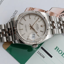 Carica l'immagine nel visualizzatore di Gallery, Rolex Datejust ref. 116234 Silver Circle Hours Dial - Jubilee Bracelet - Full Set