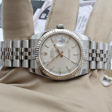 Carica l'immagine nel visualizzatore di Gallery, Rolex Datejust ref. 116234 Silver Circle Hours Dial - Jubilee Bracelet - Full Set