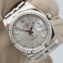 Carica l'immagine nel visualizzatore di Gallery, Rolex Datejust ref. 116234 Silver Circle Hours Dial - Jubilee Bracelet - Full Set