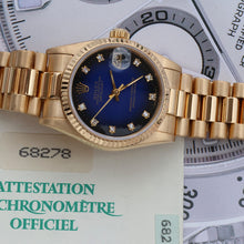 Load image into Gallery viewer, Rolex Datejust ref. 68278 Blue Degradee Dial President Bracelet - Full set