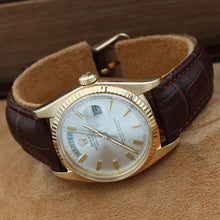 Załaduj obraz do przeglądarki galerii, Rolex Day-Date ref. 1803 Silver Dial - Leather Strap