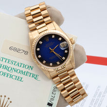 Load image into Gallery viewer, Rolex Datejust ref. 68278 Blue Degradee Dial President Bracelet - Full set