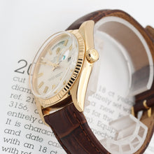 Załaduj obraz do przeglądarki galerii, Rolex Day-Date ref. 1803 Silver Dial - Leather Strap
