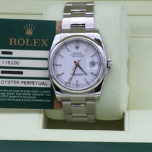 Indlæs billede til gallerivisning Rolex Datejust ref. 116200 White Dial - Oyster Bracelet - Full Set