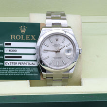Załaduj obraz do przeglądarki galerii, Rolex Datejust 41 ref. 116300 Silver Dial - Oyster Bracelet - Full Set
