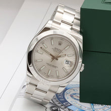 Załaduj obraz do przeglądarki galerii, Rolex Datejust 41 ref. 116300 Silver Dial - Oyster Bracelet - Full Set