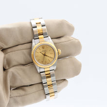 Load image into Gallery viewer, Rolex Oyster Perpetual 67193 Lady Steel and Gold - Champagne Dial - Oyster bracelet - Full Set