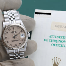 Charger l'image dans la galerie, Rolex Datejust ref. 68274 Millennary Cream Dial - Jubilee Bracelet - Full Set