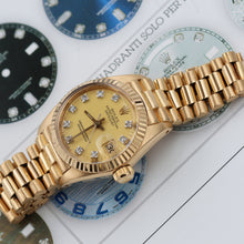 Charger l'image dans la galerie, Rolex Datejust Lady ref. 6916 Yellow Diamond Dial - President Bracelet