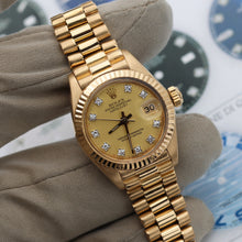 Charger l'image dans la galerie, Rolex Datejust Lady ref. 6916 Yellow Diamond Dial - President Bracelet