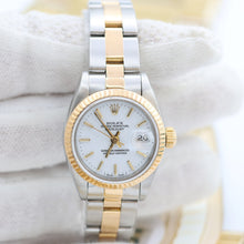 Załaduj obraz do przeglądarki galerii, Rolex Datejust Lady ref. 69173 Steel/Gold - Oyster Bracelet - White Dial