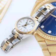Załaduj obraz do przeglądarki galerii, Rolex Datejust Lady ref. 69173 Steel/Gold - Oyster Bracelet - White Dial