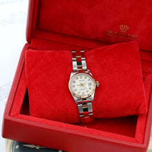 Załaduj obraz do przeglądarki galerii, Rolex Datejust Lady ref. 69173 Steel/Gold - Millennnary Cream Diamonds Dial - Oyster Bracelet
