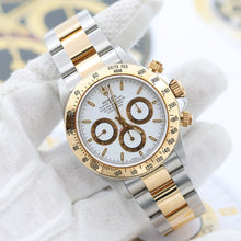 Załaduj obraz do przeglądarki galerii, Rolex Daytona ref. 16523 Steel and Gold White Dial with Rolex Service