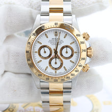 Załaduj obraz do przeglądarki galerii, Rolex Daytona ref. 16523 Steel and Gold White Dial with Rolex Service