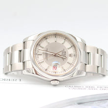 Bild in Galerie-Viewer laden, Rolex Datejust Ref. 116200 Silber / Dark Silver (Tuxedo) Zifferblatt - Austernarmband - Vollständiger Satz
