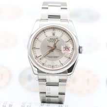 Bild in Galerie-Viewer laden, Rolex Datejust Ref. 116200 Silber / Dark Silver (Tuxedo) Zifferblatt - Austernarmband - Vollständiger Satz