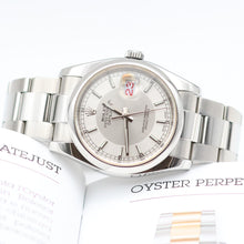Bild in Galerie-Viewer laden, Rolex Datejust Ref. 116200 Silber / Dark Silver (Tuxedo) Zifferblatt - Austernarmband - Vollständiger Satz