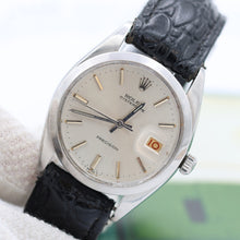 Bild in Galerie-Viewer laden, Rolex Precision Datum Ref. 6694 Blue Dial (Golden Indexes) Austernarmband
