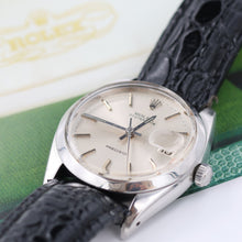 Cargar imagen en el visor de la galería, Rolex Precision ref. 6694 Silver Dial with Leather strap