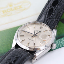 Bild in Galerie-Viewer laden, Rolex Precision Datum Ref. 6694 Blue Dial (Golden Indexes) Austernarmband
