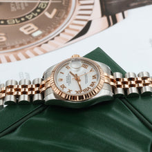 Cargar imagen en el visor de la galería, Rolex Lady Datejust ref. 179171 White Roman Dial - Jubilee Bracelet