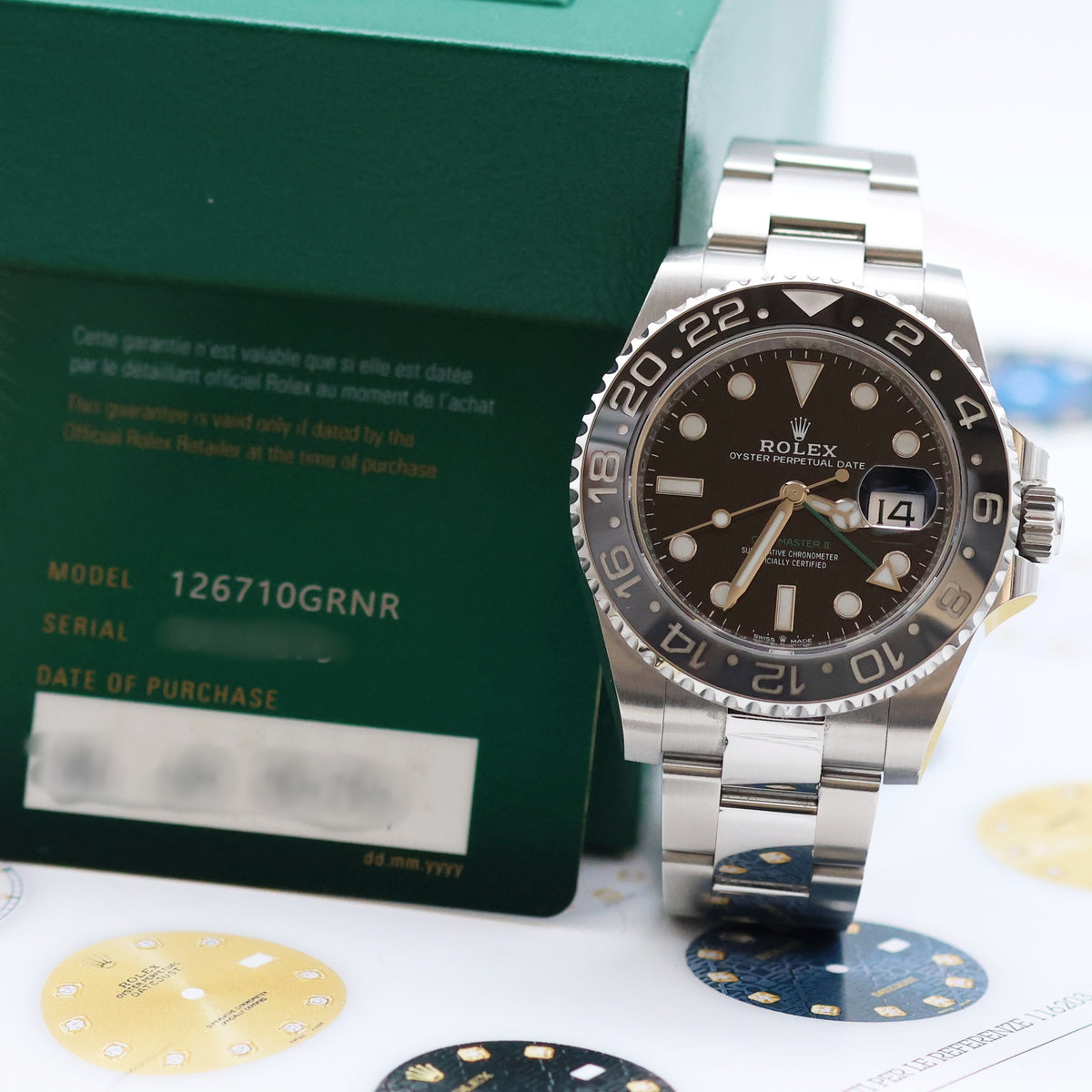 Rolex GMT Master II ref. 126710GRNR with Oyster - Full Set