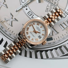 Cargar imagen en el visor de la galería, Rolex Lady Datejust ref. 179171 White Roman Dial - Jubilee Bracelet