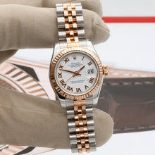 Cargar imagen en el visor de la galería, Rolex Lady Datejust ref. 179171 White Roman Dial - Jubilee Bracelet