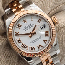 Cargar imagen en el visor de la galería, Rolex Lady Datejust ref. 179171 White Roman Dial - Jubilee Bracelet