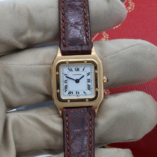 Load image into Gallery viewer, Cartier Santos Dumont Lady ref. 96053 Paris Dial 18K