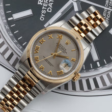 Bild in Galerie-Viewer laden, Rolex Datejust ref. 16203 Grey Roman Dial Jubilee Bracelet - Full set