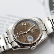 Cargar imagen en el visor de la galería, Rolex Datejust ref. 116234 Brown Flower Dial - Oyster - Only Watch