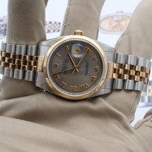 Bild in Galerie-Viewer laden, Rolex Datejust ref. 16203 Grey Roman Dial Jubilee Bracelet - Full set