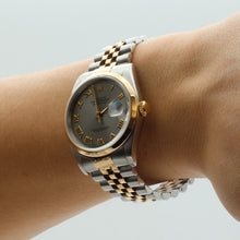 Bild in Galerie-Viewer laden, Rolex Datejust ref. 16203 Grey Roman Dial Jubilee Bracelet - Full set